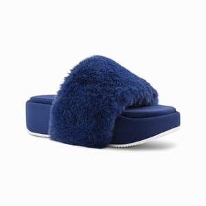 Nine West Rize Platform Slippers - Blue - Ireland (AG5983061)